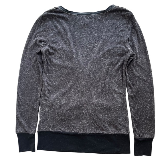 Miss Me Women’s L Gray Rhinestones Sequins Metallic Button Knit Cardigan Sweater - Picture 2 of 16